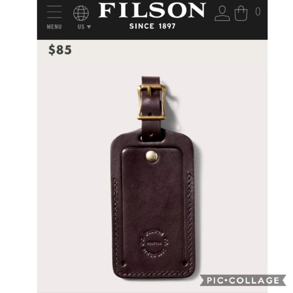 Filson Bridle Leather Luggage Tag 